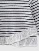 Camiseta marinera blanco roto rayas estampado bebé niña-4