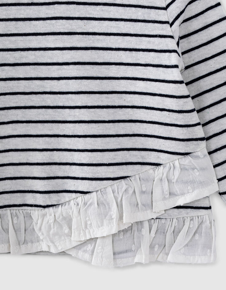 Camiseta marinera blanco roto rayas estampado bebé niña-4 Camiseta marinera blanco roto rayas estampado bebé niña-4