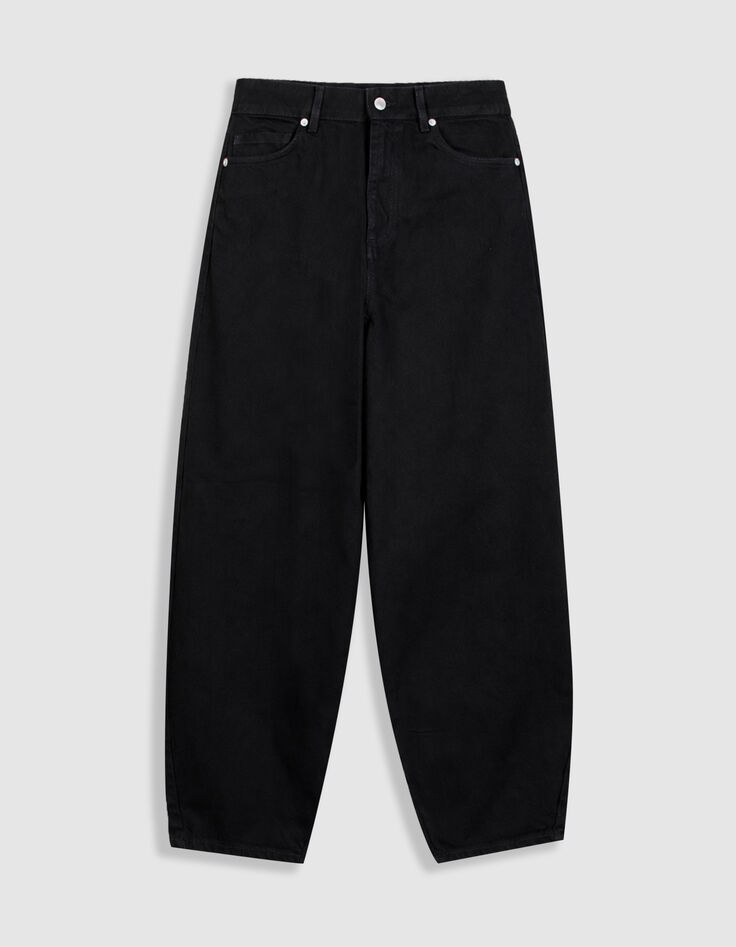 Jean barrel noir Emily Femme-4