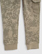 Jogging kaki clair à motif camouflage feuilles garçon -7