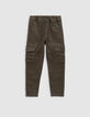 Upcycelte JOGGER khaki Jeans Kampfgeist Junge-1