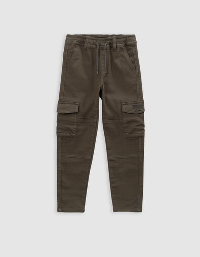 Upcycelte JOGGER khaki Jeans Kampfgeist Junge - IKKS