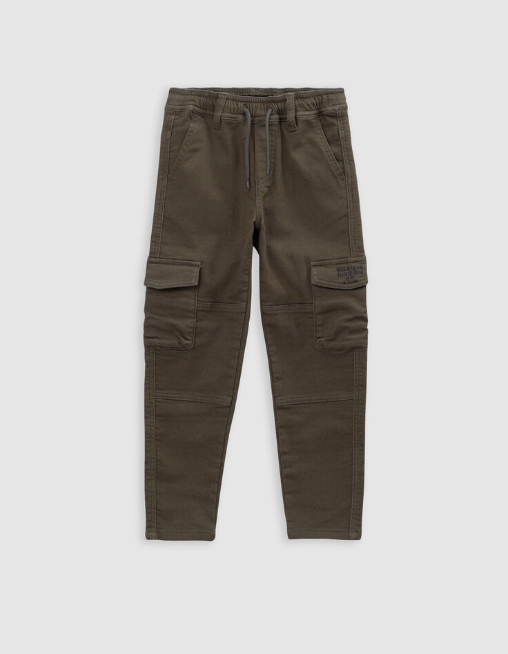 Upcycelte JOGGER khaki Jeans Kampfgeist Junge-1