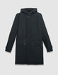 Men&rsquo;s navy mid-length hooded parka-9