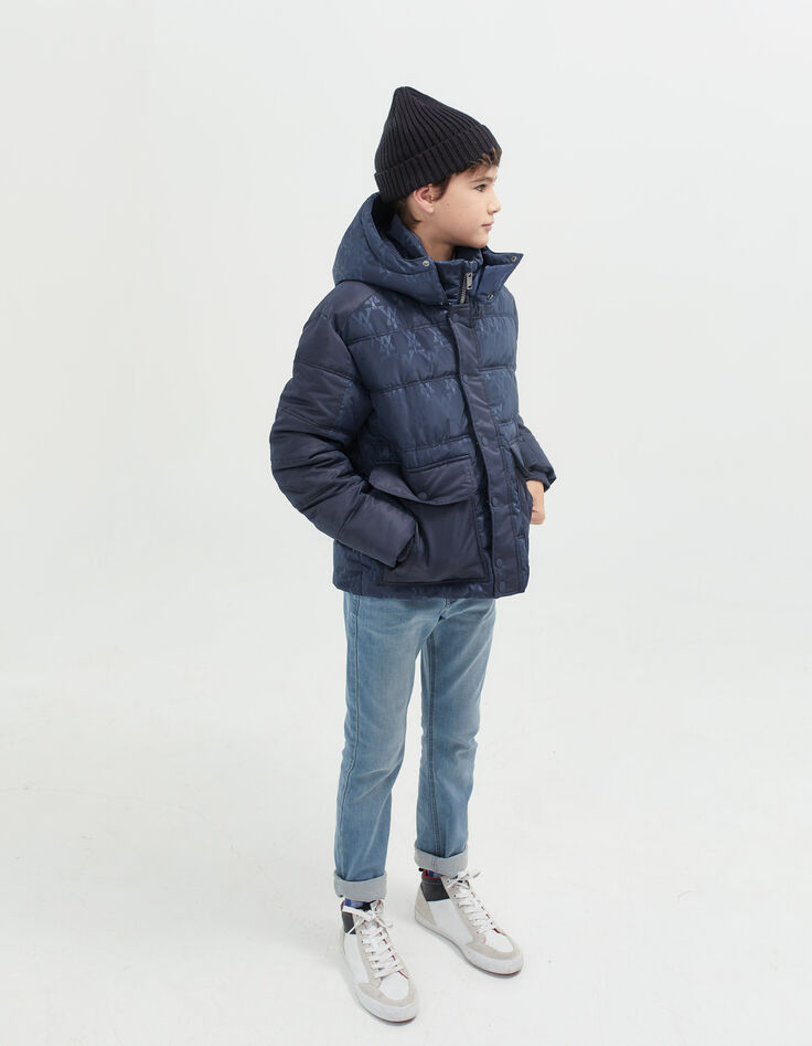 Vaqueros slim azul gris niño-2