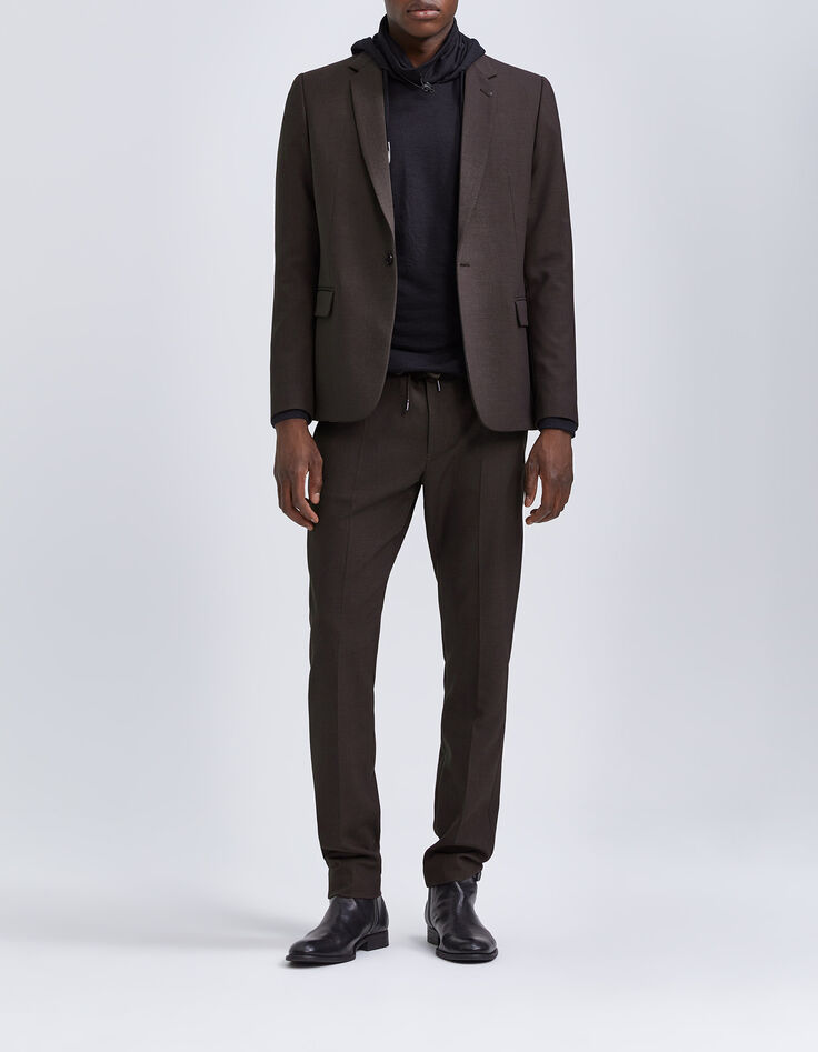 Men’s dark chocolate suit jacket-7