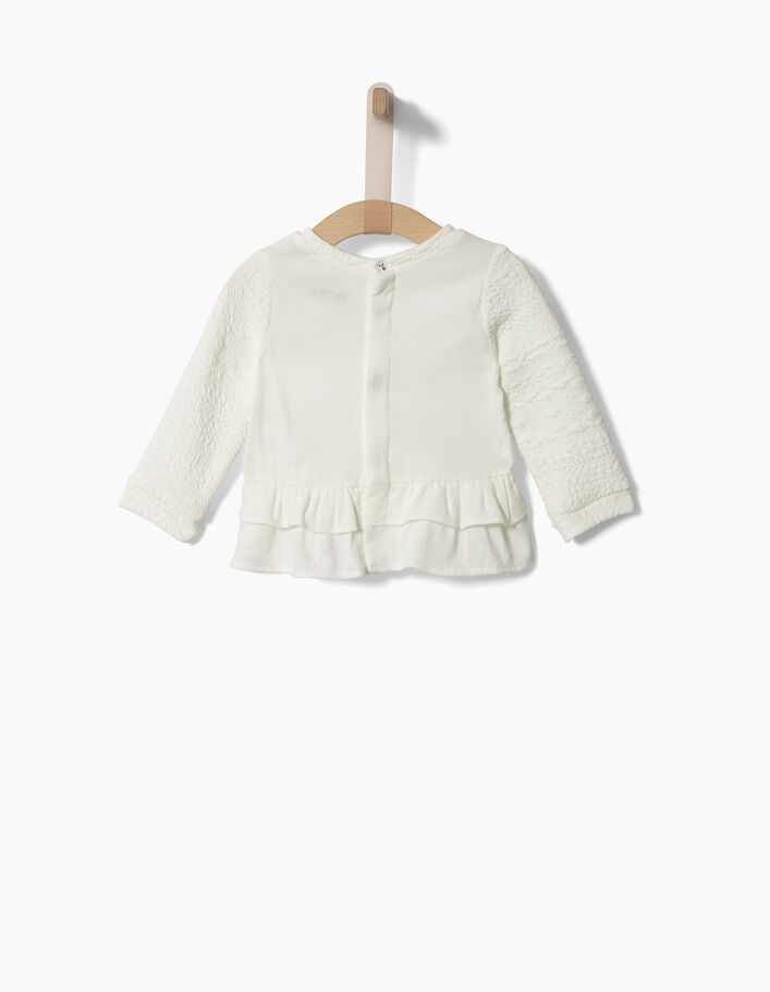 Witte sweater voor babymeisjes - IKKS