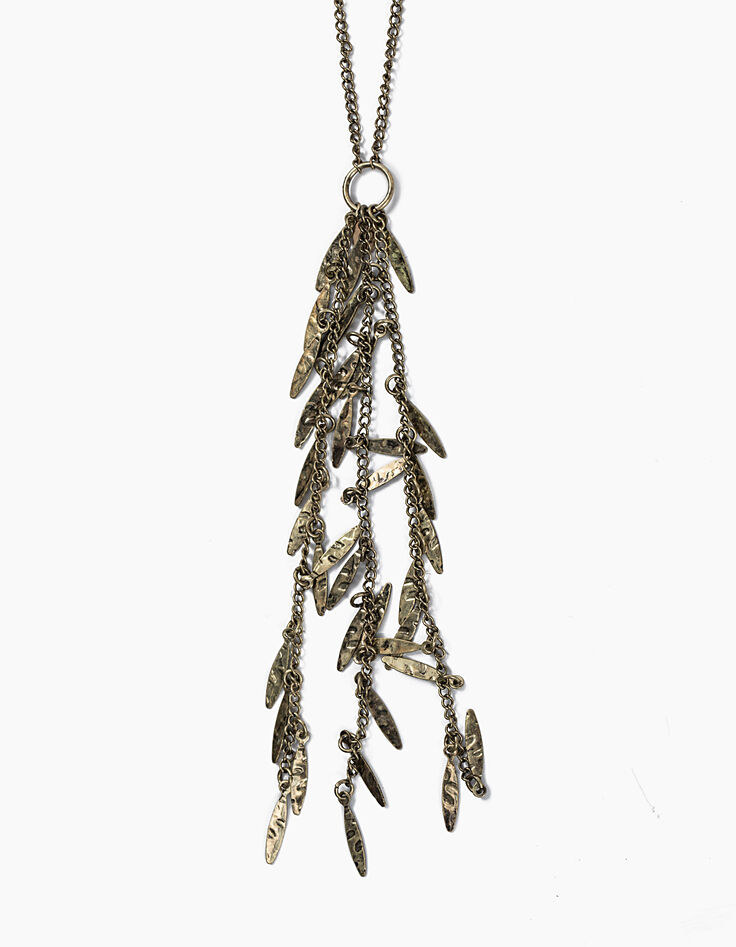 Collier sautoir antik gold pampilles femme-5