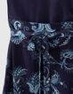 Women’s IKKS x GIGEEZ blue paisley motif asymmetric dress-5