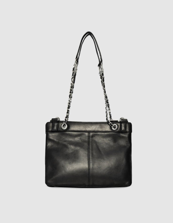 Women’s black quilted studded leather 1440 Reporter clutch-2 Women’s black quilted studded leather 1440 Reporter clutch-2