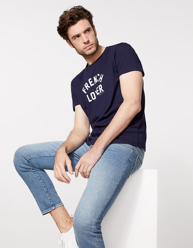 Men’s dirty navy Mykonos IKKS BETTER SLIM jeans - IKKS