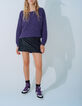 Jersey violeta punto acanalado y detalles lúrex mujer-6