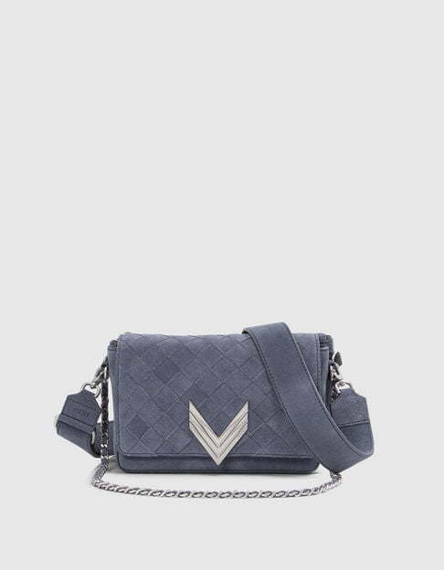 Die 111 MONTEGO BAY blau geflochtenes Veloursleder Damen Die 111 MONTEGO BAY blau geflochtenes Veloursleder Damen - IKKS