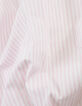 Women's oversize organic cotton pink striped shirt-7