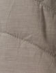 Blouson kaki matelassé maxi broderies dos fille-10