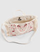 Beige handtas geweven borduursels en franjes meisjes-7