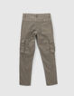 Pantalón battle caqui niño-3