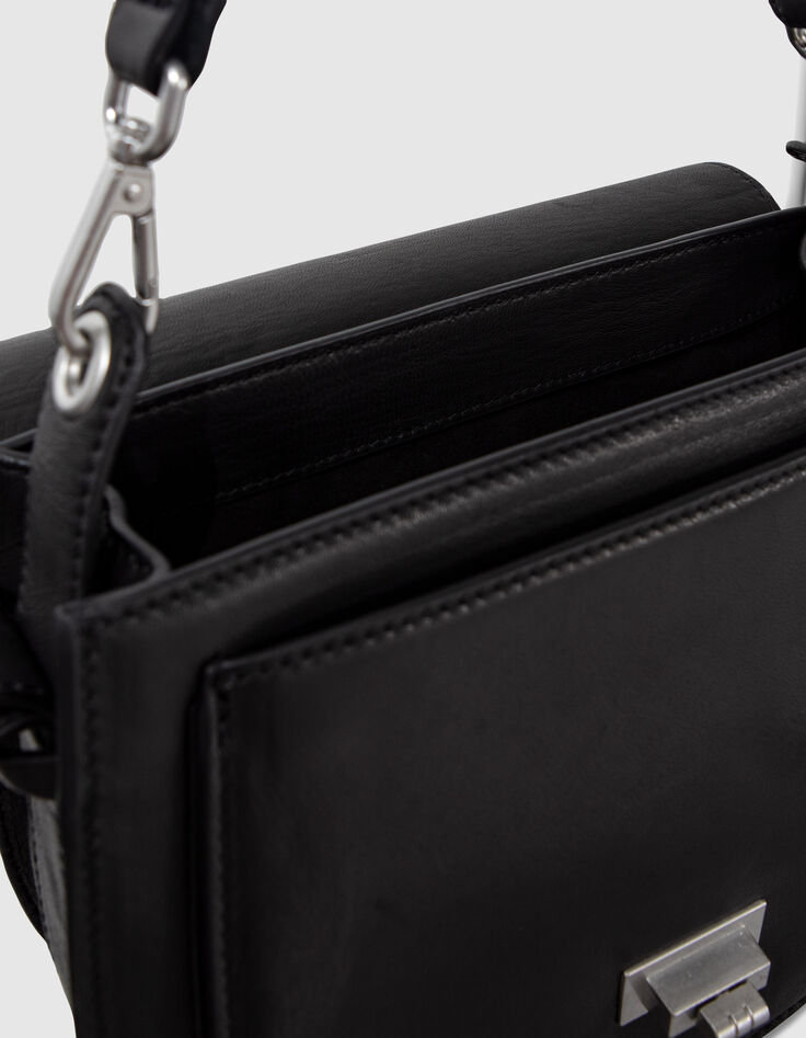 Sac besace The Waiter noir en cuir Femme-5
