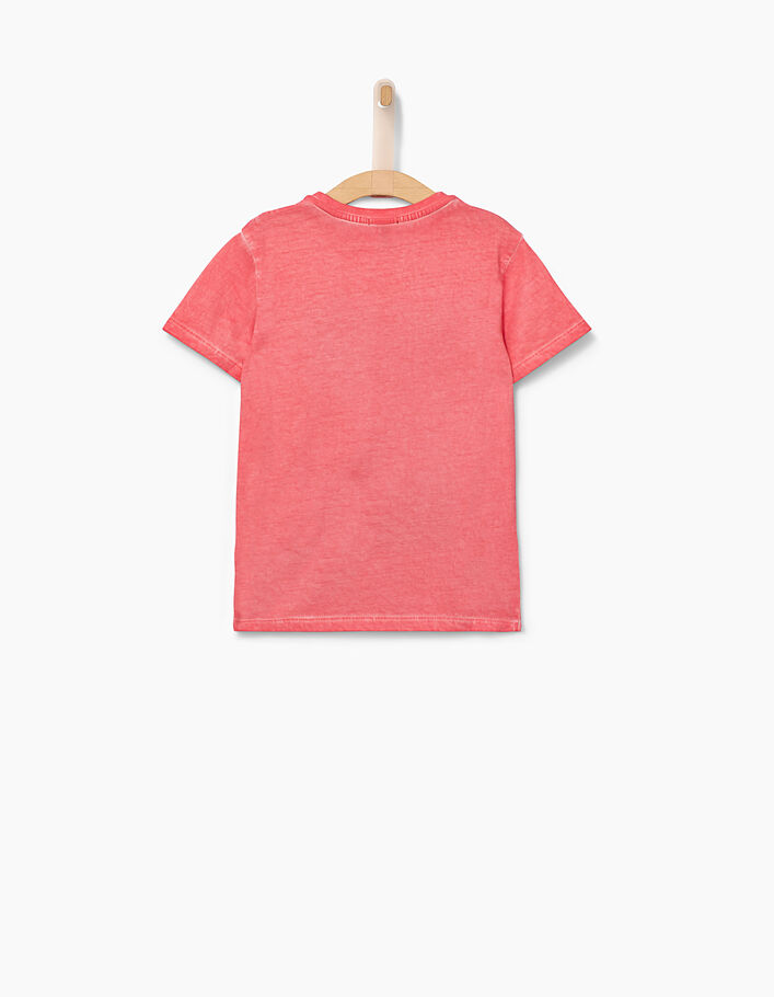 Camiseta rosa medio con visual sunset niño  - IKKS