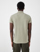 Stone Green Herrenpoloshirt mit Brusttasche-3