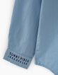 Chemise bleu ciel à col mao garçon -2