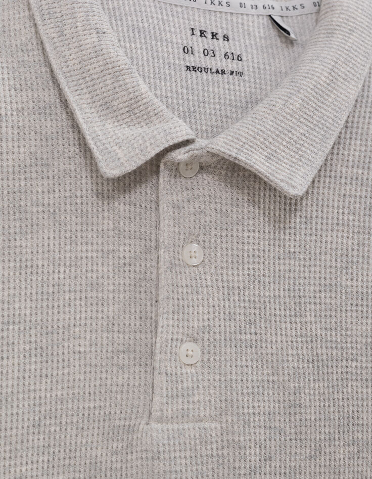 Polo REGULAR nuage coton bio maille nid d'abeille Homme-8