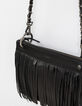 Damenledertasche The Reporter mit zwei Fächern, Schwarz-5