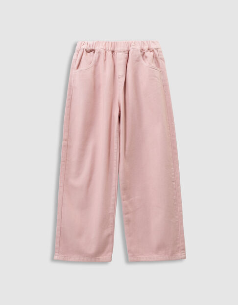 Rosa Mädchen-Ballonjeans mit Gummizug - IKKS
