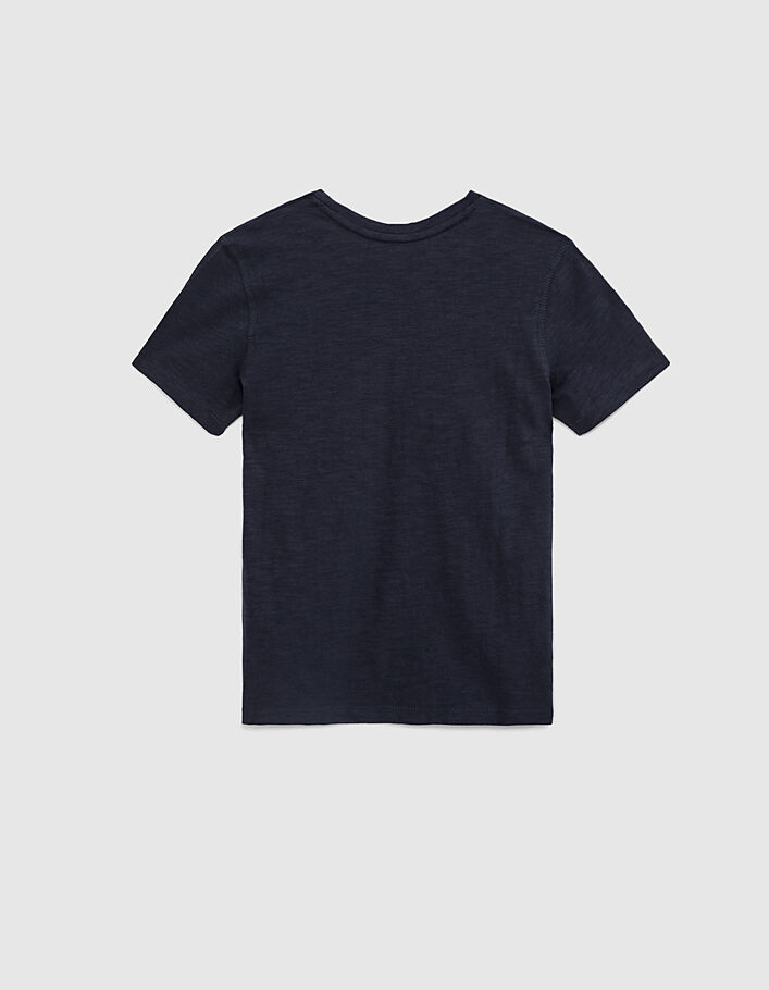Blaues T-Shirt Essentiels aus Biobaumwolle - IKKS