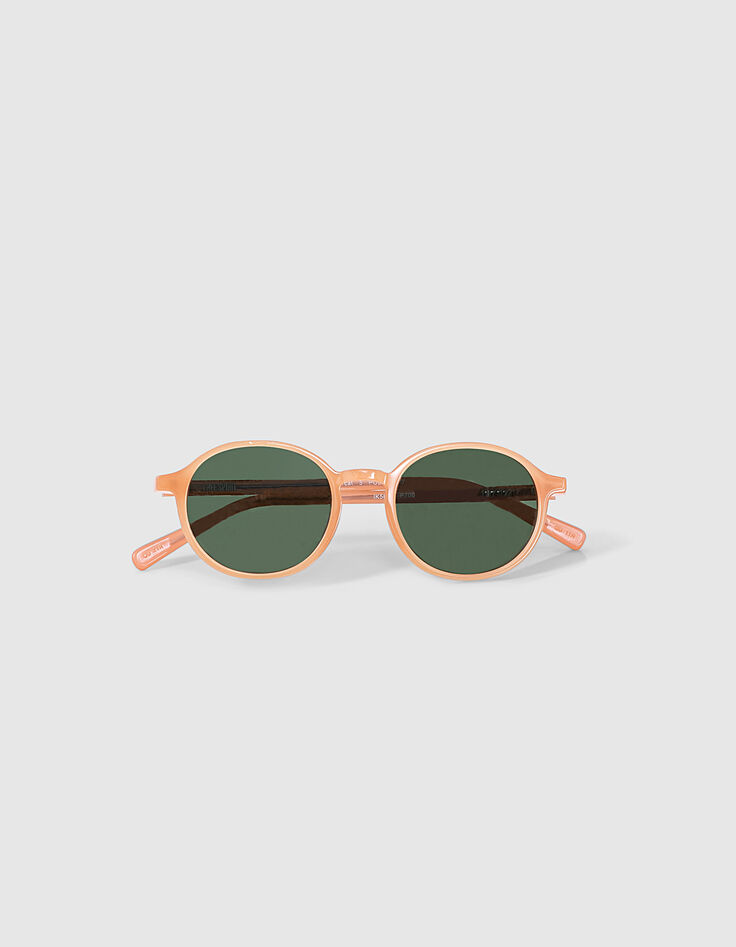 Aprikosenfarbene Sonnenbrille-5