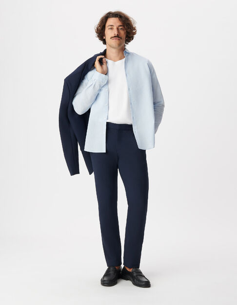 Pantalon de costume marine twill fantaisie Homme - IKKS
