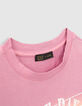 T-shirt blanc bio deep dye rose orange visuel vintage fille-4