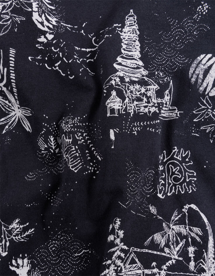 Baby boy grey jungle shirt-6