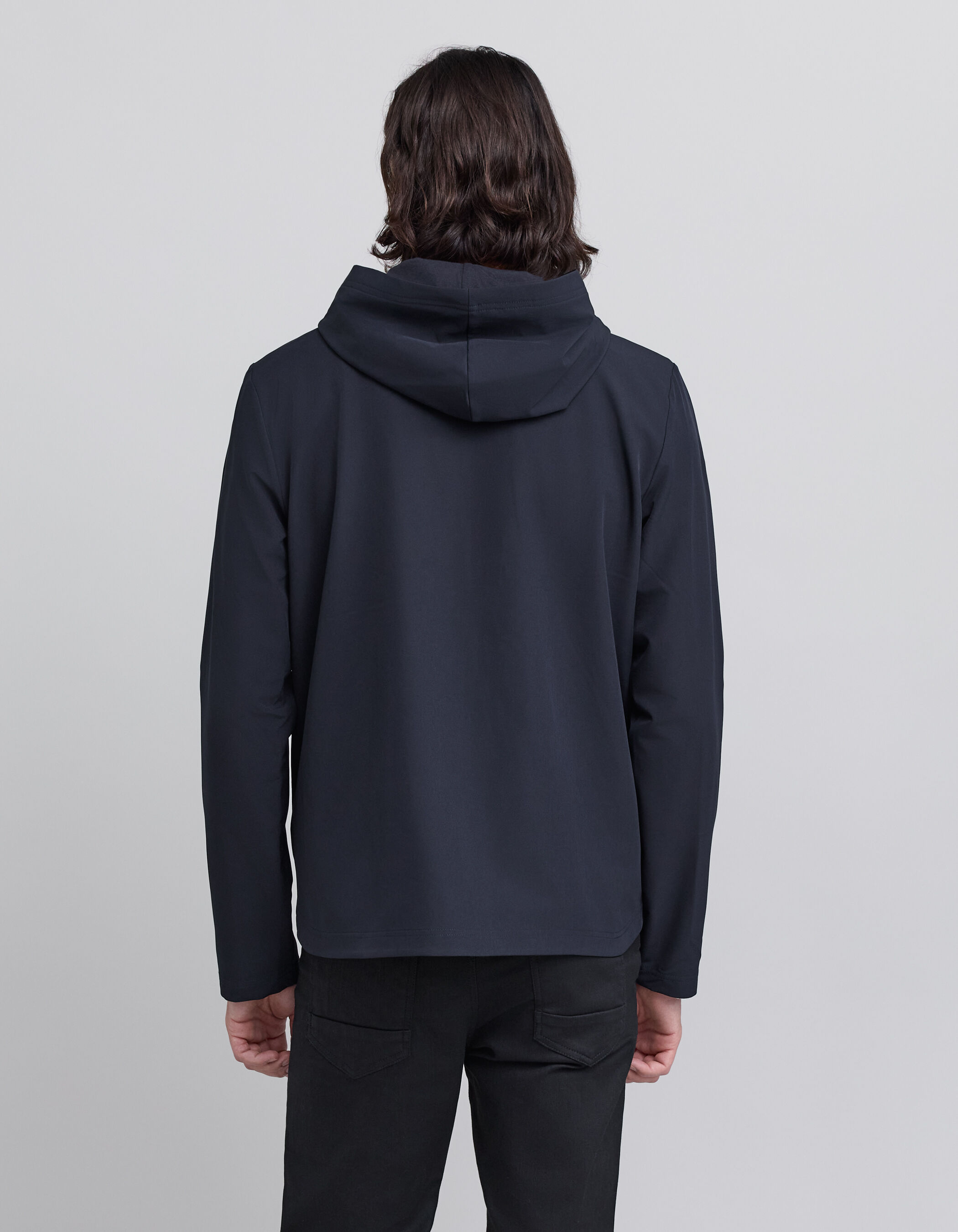 Blouson marine leger a capuche Homme IKKS