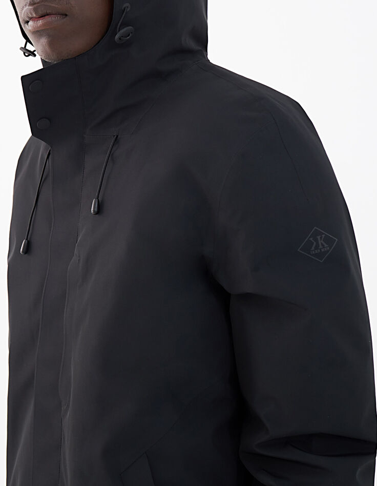 Parka noire mate WATERPROOF BREATHABLE Homme-5 Parka noire mate WATERPROOF BREATHABLE Homme-5