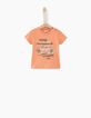 Tee-shirt terracotta visuel voiture bébé garçon -1