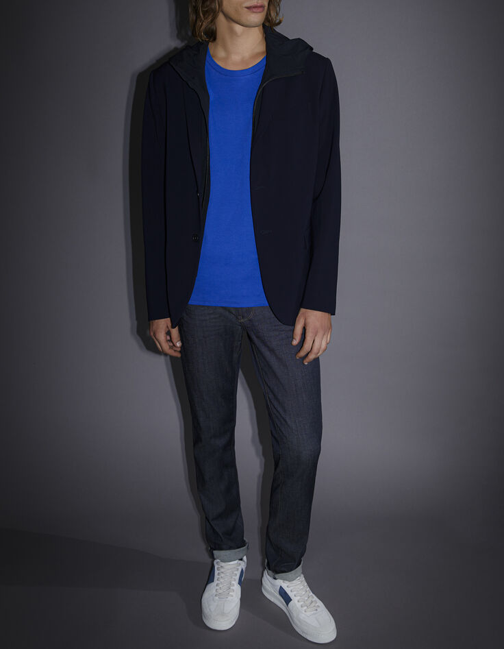Veste marine à parmenture amovible Homme-8