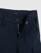 Marineblaue CARGO-Jungenbermudas-5
