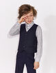 Boys’ navy suit waistcoat -1