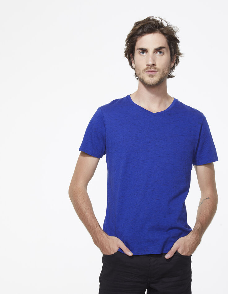 Camiseta azul hombre-2