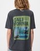 Tee-shirt col V gris maxi visuel dos Femme-4
