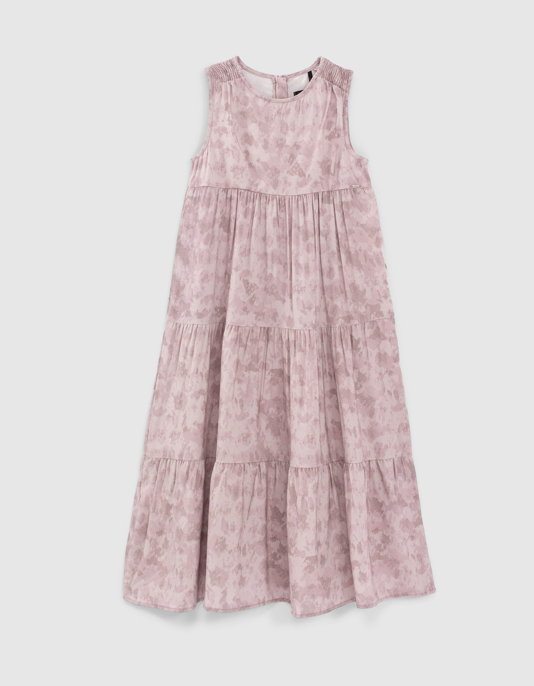 Robe longue parme Ecovero imprim tie and dye fille
