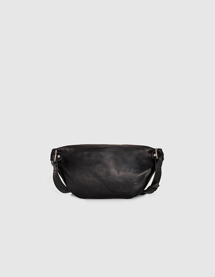 Banaantas 1440 POCKET BELT in doorstikt leer dames-3