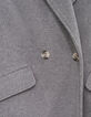 Girl's long grey wool coat-5 Girl's long grey wool coat-5