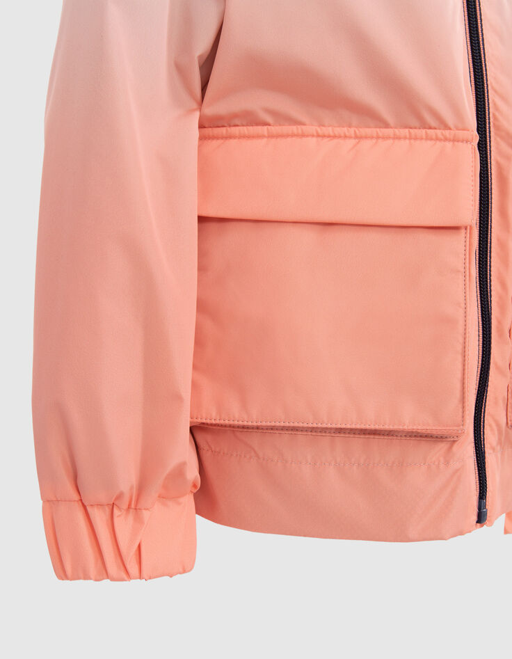 Boys’ neon orange windcheater with deep-dye effect-4