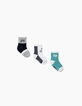 Socken, Marineblau und Türkis, für Babyjungen -1