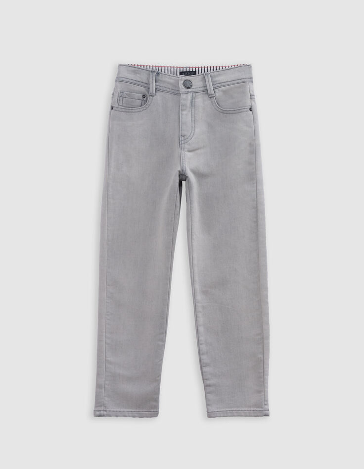 Vaqueros straight grises niño-3