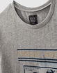 Boys&rsquo; grey skateboarder and bridge image T-shirt-5