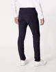 Pantal&oacute;n de traje SLIM marino de rayas finas Hombre-3