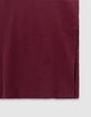 Langes bordeauxrotes Mädchen-T-Shirt-Kleid-7
